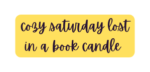 cozy saturday lost in a book candle